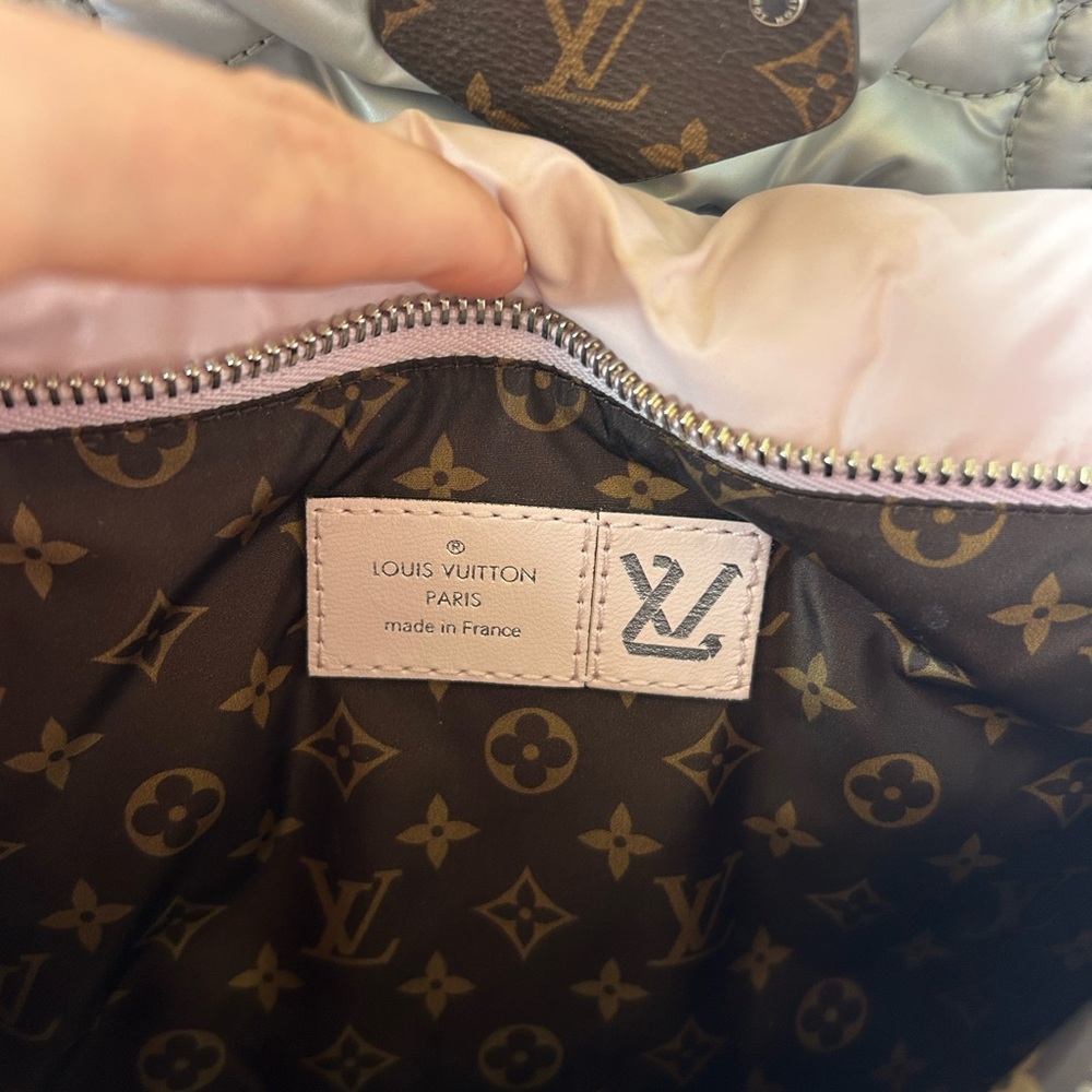 LOUIS VUITTON Econyl Monogram Pillow Maxi Multi Pochette Accessories Silver Pink - Picture 6 of 15